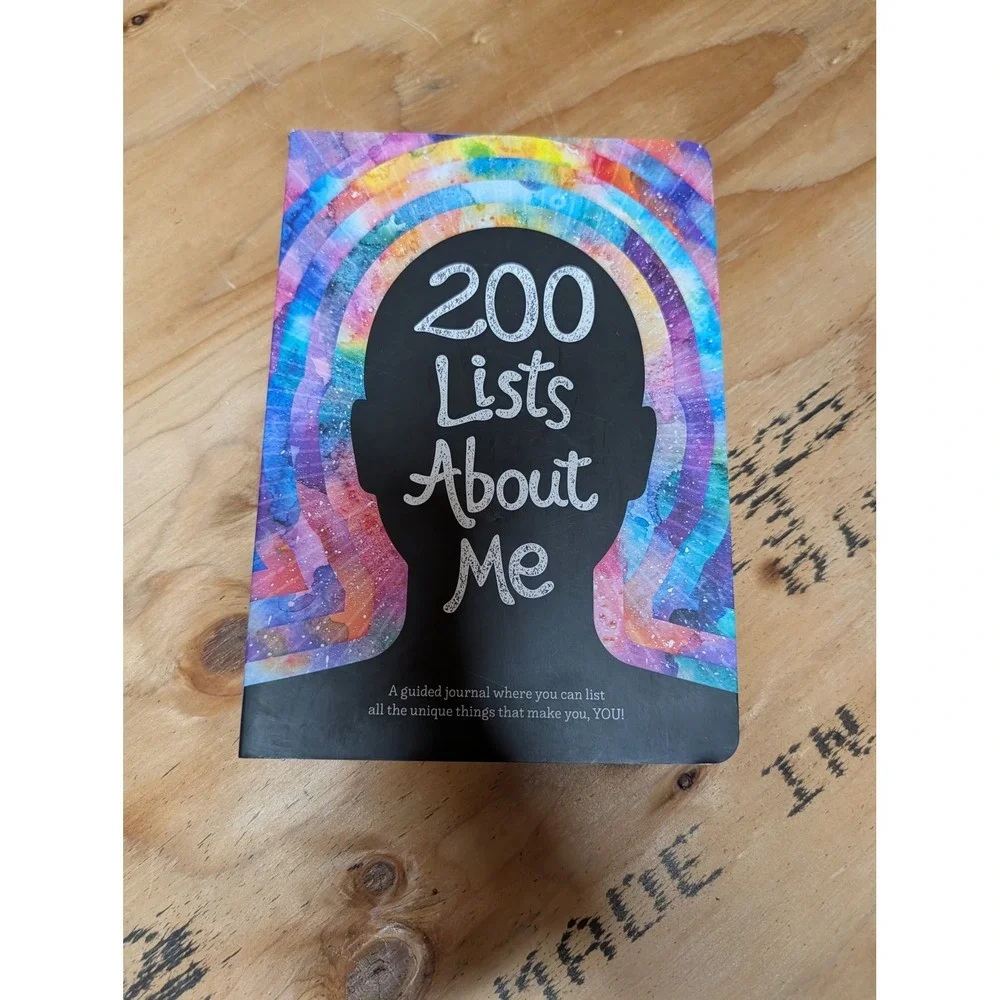 Piccadilly 200 Lists About Me Journal Unisex OS Multicolor Excellent Guided Book